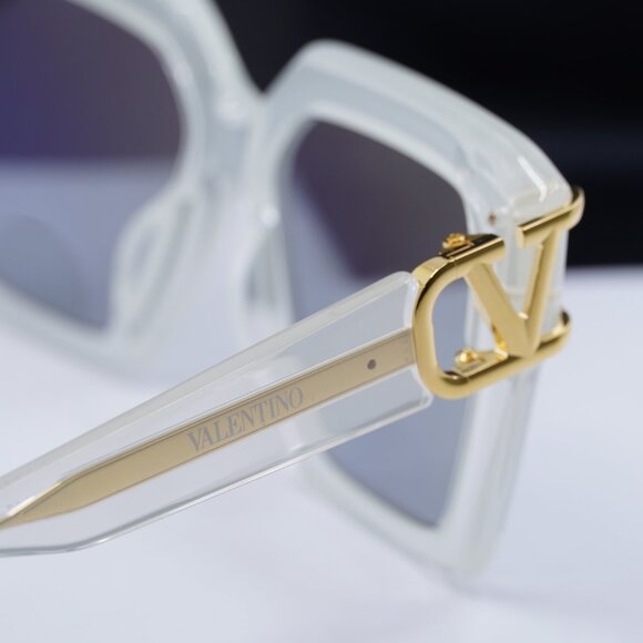 Valentino V-UNO VLS-107C Square Sunglasses - Transparent/Grey main image 8